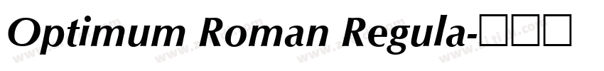 Optimum Roman Regula字体转换